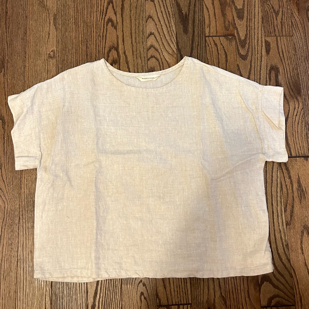 Elizabeth Suzann shirt- one size- flax linen